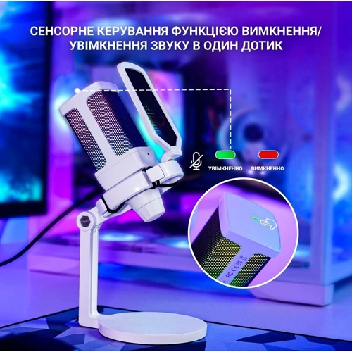 Конденсаторный USB микрофон Fifine Q6TW White фото 7