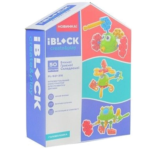 Конструктор Iblock Головоломка 50 деталей (PL-921-316) фото 1