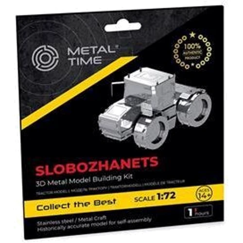 Коллекционная модель-конструктор Metal Time Tractor Slobozhanets трактор ХТЗ (MT074): Рекомендуемый возраст от 12 и старше
