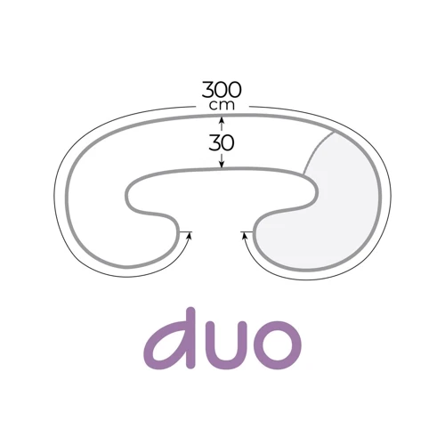 Подушка для вагітних Ceba Physio Duo Clouds мультицвіт (W-705-700-528): Колір разноцветный