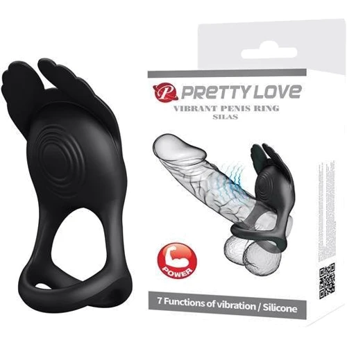 Виброкольцо LYBAILE Pretty Love Vibrant Penis Ring Sila Black