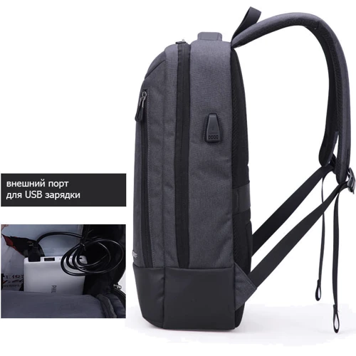 Сумка для ноутбуков Aoking 15.6" Backpack Grey (1sn86123-d.grey): Тип сумки рюкзак