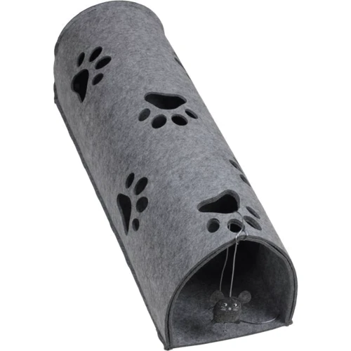 Будиночок-тунель для кішки Red Point "Kitty Tunnel" з мишкою сірий 850х280х280 мм (ТН.01.В.11.00.216)