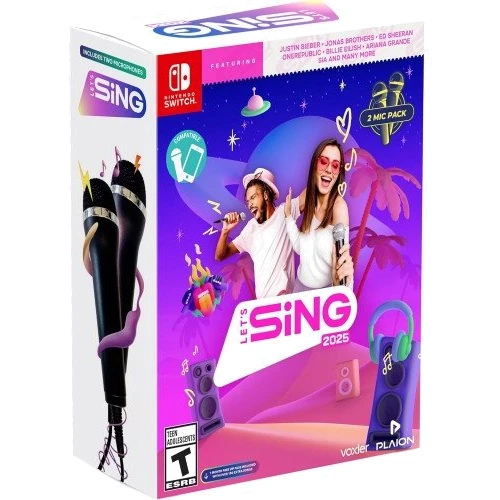 Lets Sing 2025 Double Mic Bundle (Nintendo Switch)