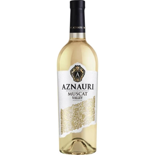 Вино Aznauri Alazani Muscat Valley, белое полусладкое, 0.75л 9-13% (PLK4820189293811)