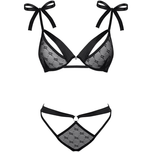 Комплект белья Obsessive Obsessivia black S/M