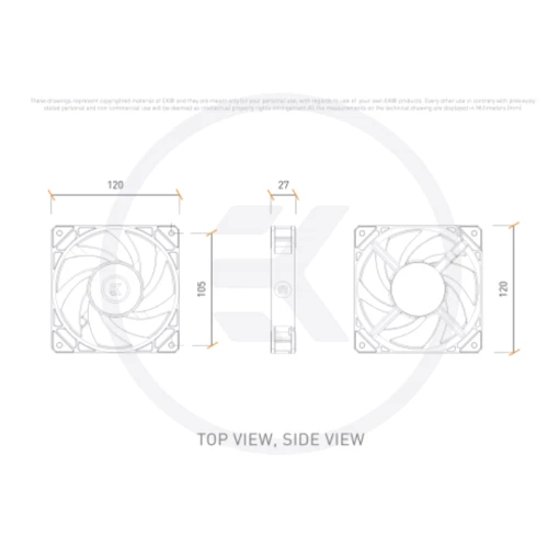 Кулер Ekwb EK-Loop Fan FPT 120 - Black (550-2300rpm) (3831109900000): Тип подшипника гидродинамический