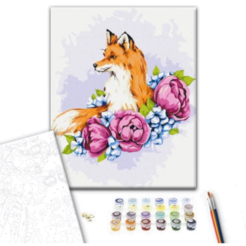 Картина по номерам Brushme Цветочная лиса © Anna Kulyk 40х50 см (BS53587): Производитель Brushme