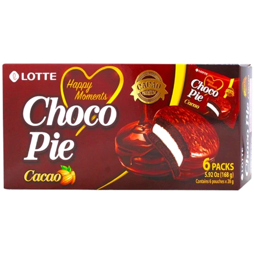 Десерт Lotte Chocopie Cacao 168 г (8801062475765)