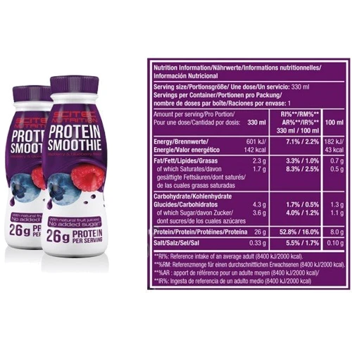 Протеїн Scitec Nutrition Protein Smoothie 330 ml Raspberry Blueberry: Вид сироваткові