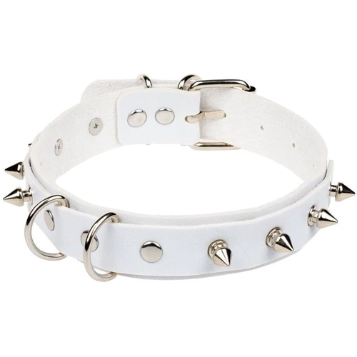 Ошейник с поводком SKN-AS23 White