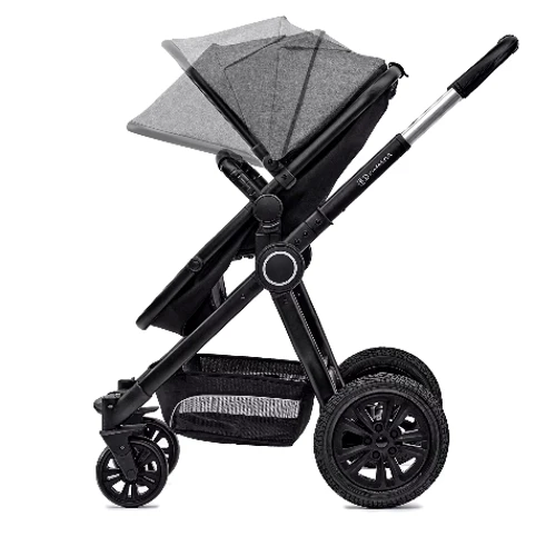 Универсальная коляска 2 в 1 Kinderkraft Veo Black/Gray (KKWVEOBLGR2000): Материал колес EVA
