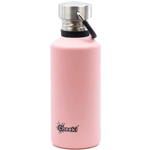 Дитяча пляшка для води Cheeki Classic Single Wall 500 мл Pink: Матеріал колби Нержавіюча сталь