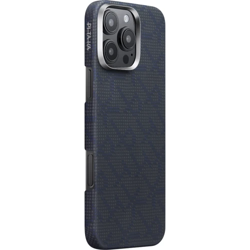 Чехол для iPhone Pitaka Monogram Tactile Woven Case Black/Blue for iPhone 16 Pro Max