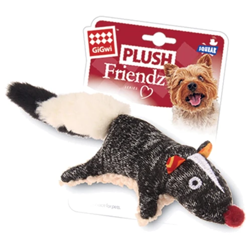Іграшка для собак GiGwi Plush Скунс з їжею текстиль 9 см (75386)