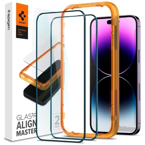 Захисне скло для iPhone Spigen Tempered Glass Glas TR Align Master FC 2 Pack Black (AGL05204) for iPhone 14 Pro Max: Тип захисту екрана на екран