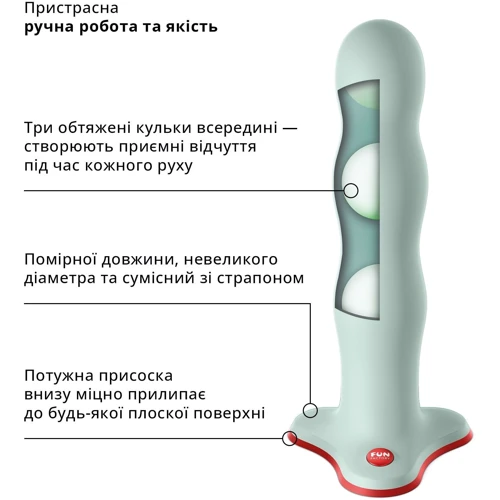 Фаллоимитатор Fun Factory BOUNCER, светло-зеленый