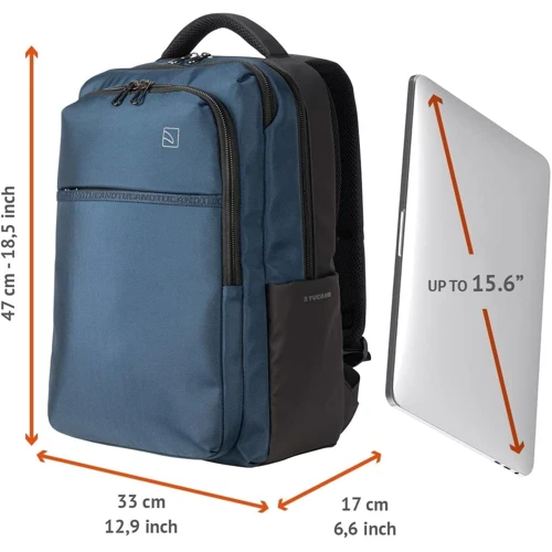 Сумка для ноутбуков Tucano 15.6" Marte Gravity AGS Blue (BKMAR15-AGS-B) фото 9