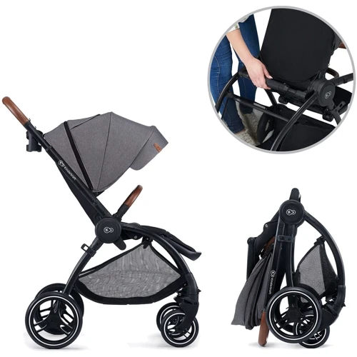 Универсальная коляска 2 в 1 Kinderkraft Evolution Cocoon Platinum Gray (KKWEVCOGRY2000) фото 17