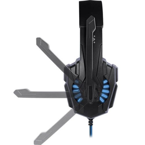 Наушники Defender Warhead G-390 LED Black/Blue (64039): Тип конструкции накладные