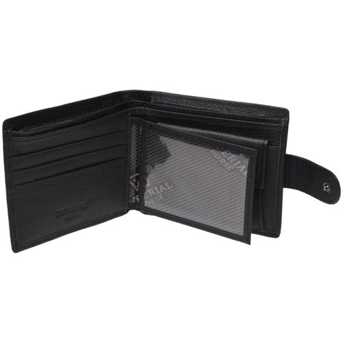 Чоловіче портмоне Horse Imperial чорне (K1023-black): Формат гаманця вертикальний