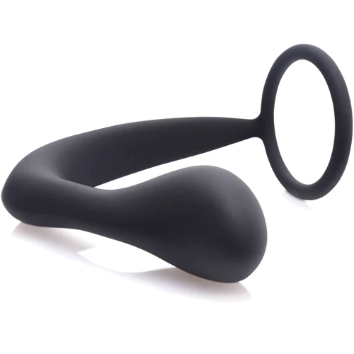 Стимулятор простаты Prostatic Play Explorer II Prostate Stimulator And Cock Ring (черный)