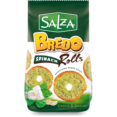 Cухарики SALZA Bredo rolls с сыром, шпинатом и чесноком 70 г (1110346)