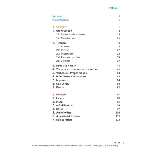 Übungsgrammatik für die Grundstufe aktuell: Обкладинка Мягкая