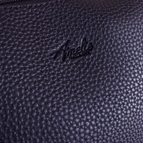 Женская сумка тоут Amelie Galanti черная (A981121-black): Фактура Зернистая, Матовая