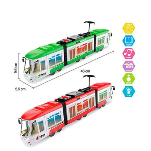 Трамвай BAO NIU 1598 с музыкой красный (1598(Red)