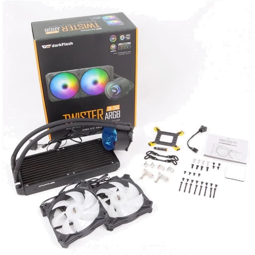 Кулер DarkFlash Twister DX240 Black: Регулировка оборотов широтно-импульсная модуляция (PWM)