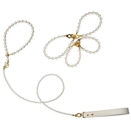 Жемчужный ошейник с поводком и наручниками LOCKINK Pearl Bondage & Restraint Set: Производитель LOCKINK