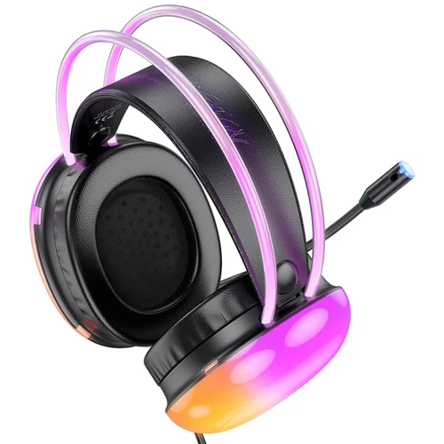 Навушники Hoco W109 Rich Black: Тип кріплення оголовные