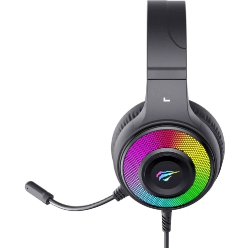 Наушники Havit HV-H2042d RGB Black: Дополнительно Подсветка корпуса, регулятор громкости