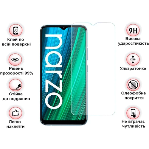 Аксесуар для смартфона BeCover Tempered Glass для Realme Narzo 50A (708127): Тип защитное стекло
