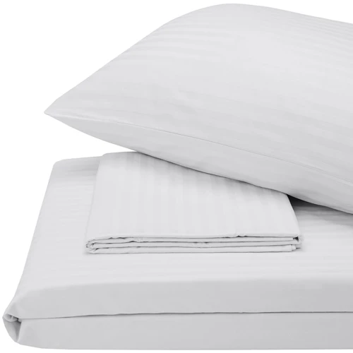 Комплект постільної білизни SoundSleep Stripe White сатин-страйп полуторний (93357234)
