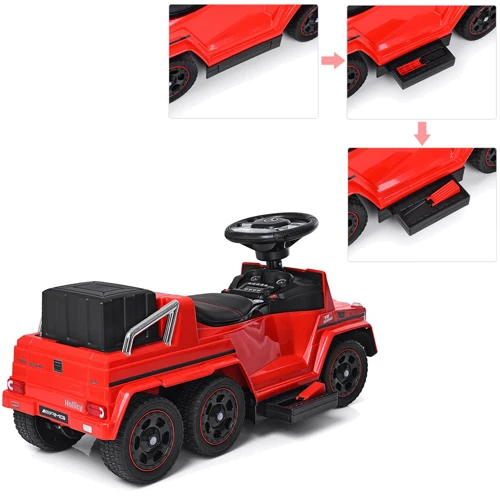 Толокар Bambi Mercedes красный (M 3853EL-3): Материал корпуса пластик