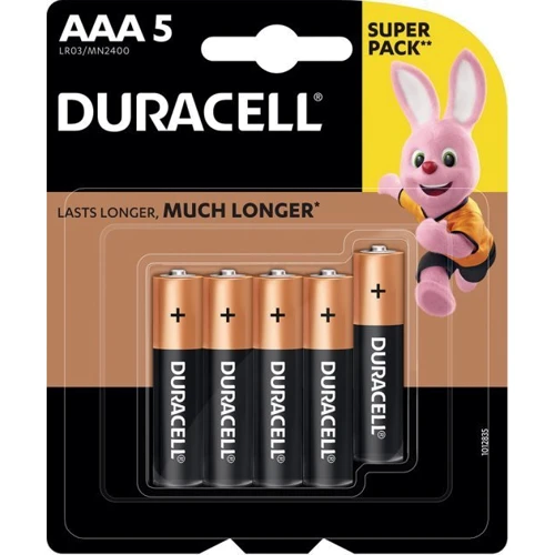 Батарейки Duracell Alkaline AAA LR03 MN2400 5 шт (5005961) фото 1