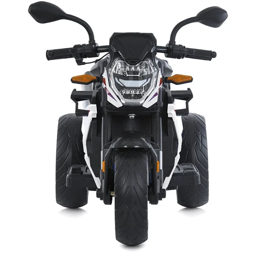 Дитячий триколісний електромотоцикл Bambi 50W білий (M 6142EL-1)