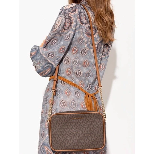 Женская сумка кросс боди Michael Kors JET SET LG EW CROSSBODY темно-коричневая (32F1GJ6C7B200): Тип Сумки