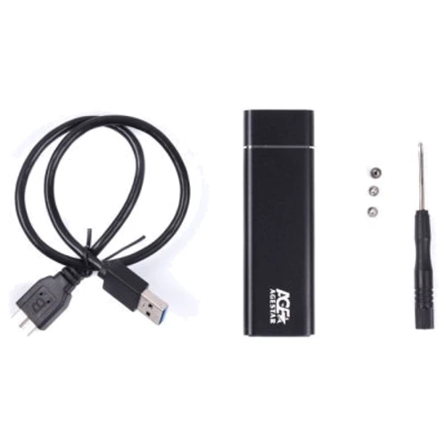 Аксесуар для накопичувача AgeStar 3UBNF5 M.2 NGFF SSD to USB 3.0 Gray фото 2