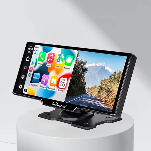 Портативный автомобильный экран Ottocast Portable 10" Apple CarPlay & Android Auto car display screen (N92C) фото 9