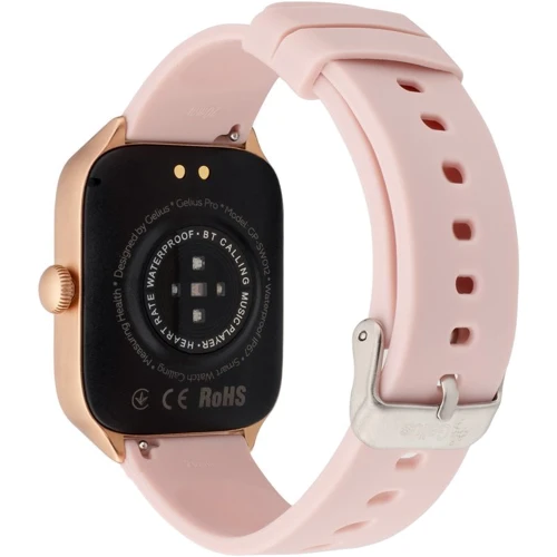 Смарт-часы Gelius Pro GP-SW012 (Amazwatch GTS) Gold Rose: Фитнес-функции Подсчет калорий, Секундомер, Пульсоксиметр, Шагомер, Пульсометр