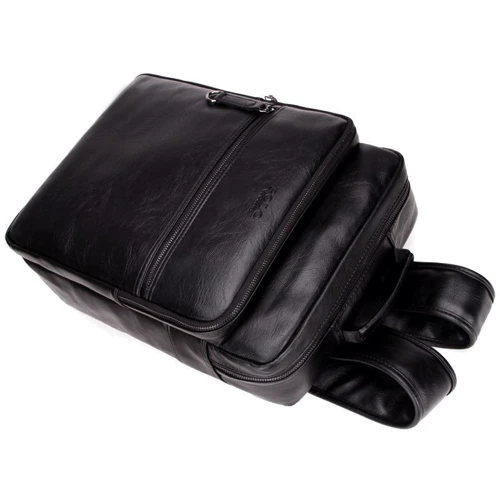 Сумка для ноутбука Polo 15" VICUNA Black (5513-BL): Матеріал шкіра