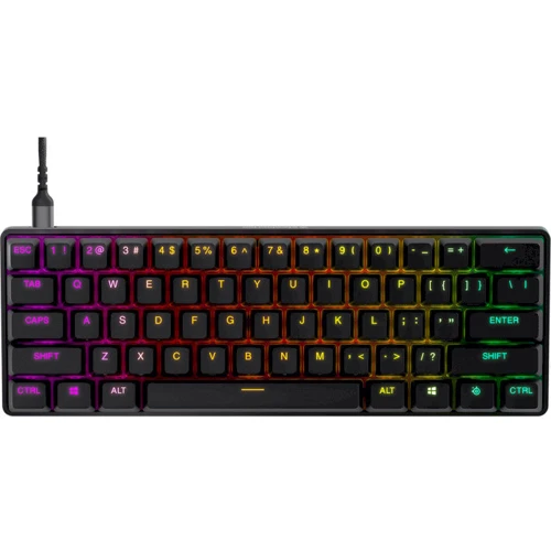 Клавиатура SteelSeries Apex Pro Mini USB (64820): Подключение проводное