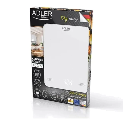 Ваги кухонні Adler AD 3177 white