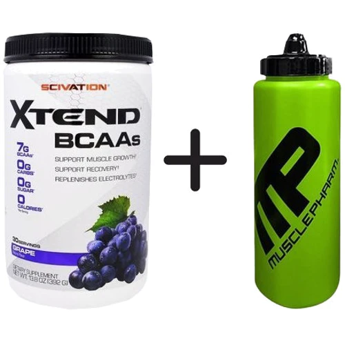 Амінокислота для спорту Scivation Xtend BCAAs 392 g /30 servings/ Grape+Musclepharm Water Bottle 700 ml