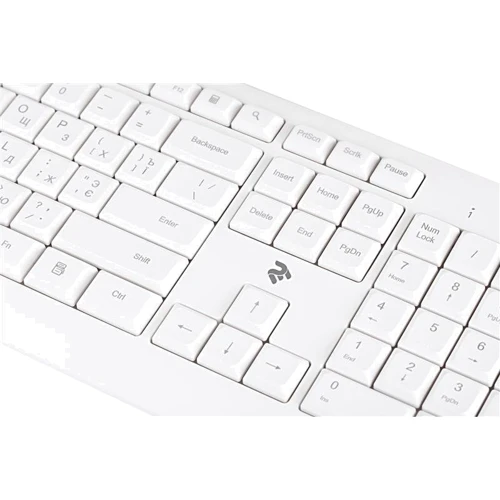 Клавиатура 2E KS220 WL White (2E-KS220WW): Количество дополнительных клавиш нет