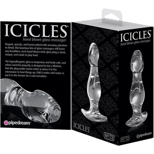 Анальная пробка Icicles No 72, 9.2x2.9 см