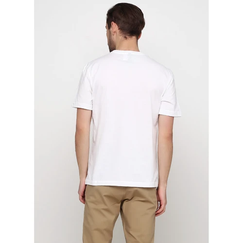 Футболка H&M 7625839 S белая с принтом: Вид Футболки